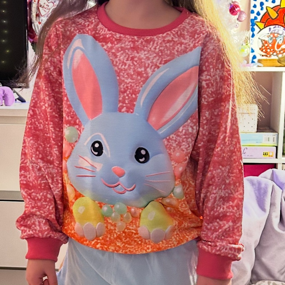 Girls Easter size 8 sweatshirt